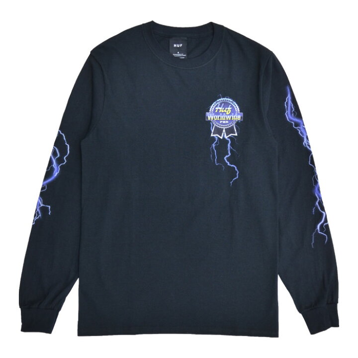 楽天市場】【割引クーポン配布中】 HUF (ハフ) ロンT PBR LIGHTNING L 