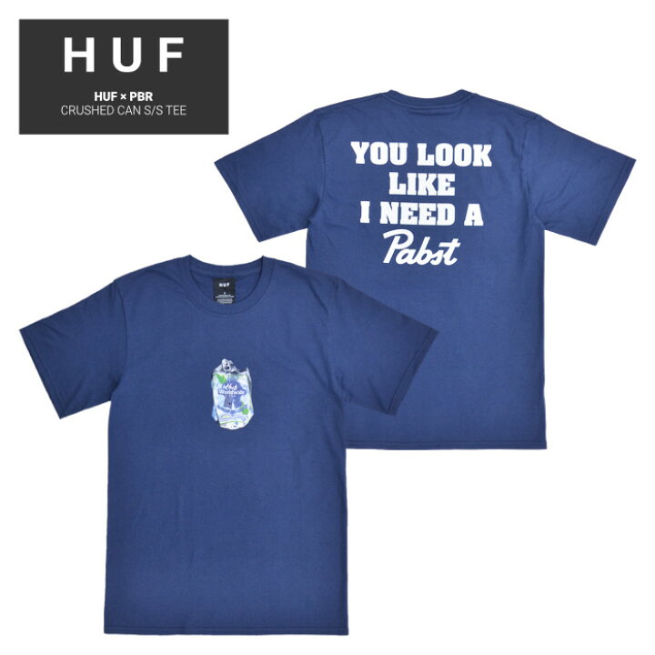 楽天市場】【割引クーポン配布中】 HUF (ハフ) Tシャツ PBR CRUSHED