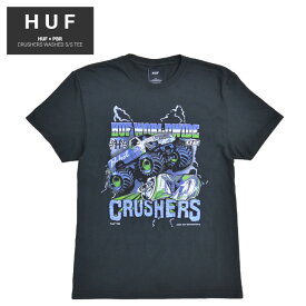 【割引クーポン配布中】 HUF (ハフ) Tシャツ PBR CRUSHERS WASHED S/S TEE 半袖 カットソー トップス メンズ S-XL ブラック TS01737 【単品購入の場合はネコポス便発送】【RCP】