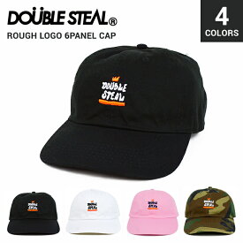 【割引クーポン配布中】 DOUBLE STEAL ダブルスティール ROUGH LOGO 6-PANEL CAP キャップ 6パネル 帽子 メンズ レディース 【あす楽対応】【RCP】【売り尽くし】