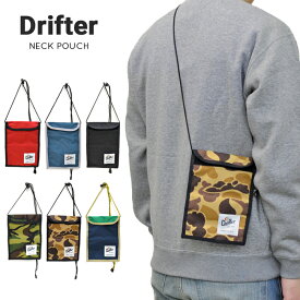 【割引クーポン配布中】 Drifter (ドリフター) ネックポーチ NECK POUCH サコッシュ ショルダー 定期入れ パスポートケース USAモデル 【単品購入の場合はネコポス便発送】【RCP】