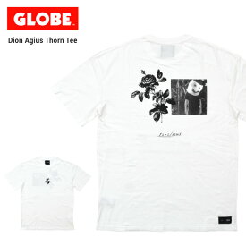 【割引クーポン配布中】 GLOBE (グローブ) Tシャツ Dion Agius Thorn Tee 半袖 カットソー トップス メンズ S-XL ホワイト 【単品購入の場合はネコポス便発送】【RCP】