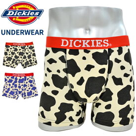 【割引クーポン配布中】 DICKIES (ディッキーズ) ボクサーパンツ アンダーウェア COW PATTERN UNDERWEAR 下着 インナー ショーツ メンズ M-LL ブラック ブルー 70021500 【あす楽対応】【2点まではネコポス対応可】【RCP】