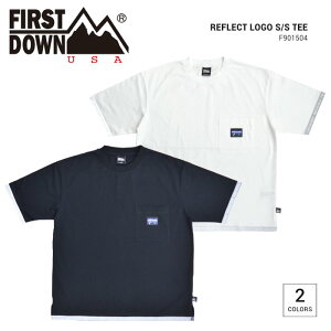 �y�����N�[�|���z�z���z FIRST DOWN USA (�t�@�[�X�g�_�E��) T�V���c REFLECT LOGO S/S T-SHIRT TEE ���� �|�PT �J�b�g�\�[ �g�b�v�X �����Y M-XL �u���b�N �z���C�g F901504C �y�P�i�w���̏ꍇ�̓��[���֔���
