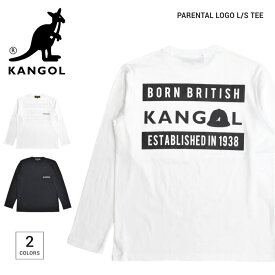 【割引クーポン配布中】 KANGOL (カンゴール) ロンT PARENTAL LOGO L/S TEE 長袖 Tシャツ カットソー トップス ブラック ホワイト M-XL LCT0093 【単品購入の場合はネコポス便発送】【RCP】