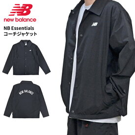 【割引クーポン配布中】 NEW BALANCE (ニューバランス) ジャケット NB Essentials コーチジャケット ナイロンジャケット アウター ブルゾン MJ33515-BK 【あす楽対応】【RCP】