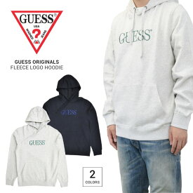 【割引クーポン配布中】 GUESS (ゲス) パーカー FLEECE LOGO HOODIE フリース スウェット メンズ S-XL グレー ブラック M0GQ31R9YH0 【あす楽対応】【RCP】【バーゲン】