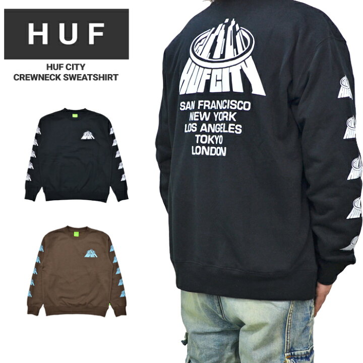 楽天市場】【割引クーポン配布中】 HUF (ハフ) スウェット HUF CITY 