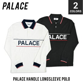 【割引クーポン配布中】 PALACE SKATEBOARDS (パレス スケートボード) PALACE HANDLE LONGSLEEVE POLO ポロシャツ 長袖 ロンT カットソー メンズ ストリート スケート 【在庫一掃】