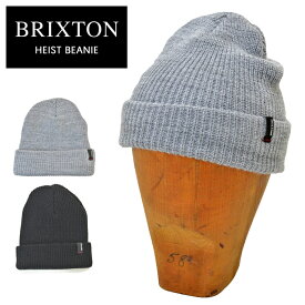 【割引クーポン配布中】 BRIXTON (ブリクストン) ビーニー HEIST BEANIE ニットキャップ ニット帽 帽子 ブラック グレー 10782【単品購入の場合はネコポス便発送】【RCP】