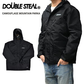 【割引クーポン配布中】 DOUBLE STEAL (ダブルスティール) CAMOUFLAGE MOUNTAIN PARKA JACKET マウンテンパーカー ナイロンジャケット アウター メンズ ストリート 【あす楽対応】【売り尽くし】