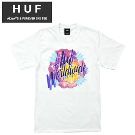 【割引クーポン配布中】 HUF (ハフ) Tシャツ ALWAYS & FOREVER S/S TEE 半袖 カットソー トップス メンズ S-XL ホワイト TS01090 【単品購入の場合はネコポス便発送】【RCP】【バーゲン】