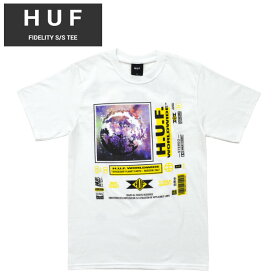 【割引クーポン配布中】 HUF (ハフ) Tシャツ FIDELITY S/S TEE 半袖 カットソー トップス メンズ S-XL ホワイト TS01108 【単品購入の場合はネコポス便発送】【RCP】