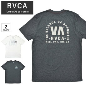 【割引クーポン配布中】 RVCA (ルーカ) Tシャツ TOMB SEAL SS T-SHIRT TEE 半袖 カットソー トップス メンズ S-XL ブラック ホワイト M4201RTO 【単品購入の場合はネコポス便発送】【RCP】