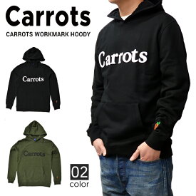 【割引クーポン配布中】 Carrots By Anwar Carrots (キャロッツ) WORKMARK HOODY プルオーバー パーカー フリース スウェット メンズ ストリート 【あす楽対応】【RCP】【売り尽くし】