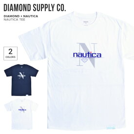 【割引クーポン配布中】 DIAMOND SUPPLY Co. ダイヤモンド サプライ × NAUTICA ノーティカ NAUTICA TEE 半袖 カットソー トップス メンズ S-XL ネイビー ホワイト C20DMPA404S 【単品購入の場合はネコポス便発送】【バーゲン】