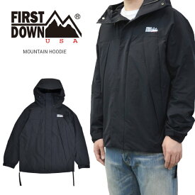 【割引クーポン配布中】 FIRST DOWN USA (ファーストダウン) ジャケット MOUNTAIN HOODIE JACKET マウンテンパーカー アウター ブルゾン メンズ M-XL ブラック F842508 【あす楽対応】【バーゲン】