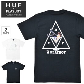 【割引クーポン配布中】 HUF × PLAYBOY (ハフ × プレイボーイ) Tシャツ PLAYMATE TT S/S TEE 半袖 カットソー トップス メンズ S-XL ブラック ホワイト TS01462 【単品購入の場合はネコポス便発送】【RCP】【在庫一掃】