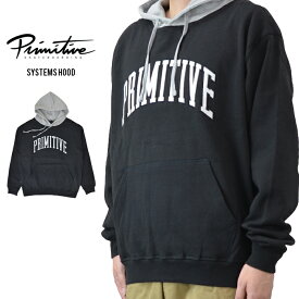 【割引クーポン配布中】 PRIMITIVE (プリミティブ) パーカー SYSTEMS HOOD スウェット フリース 長袖 メンズ M-XL ブラック 【あす楽対応】【RCP】