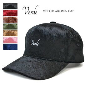 【割引クーポン配布中】 VERDE (ヴェルデ) VELOR AROMA CAP ベロア アロマキャップ 帽子 ストラップバック メンズ レディース ユニセックス 【あす楽対応】【RCP】