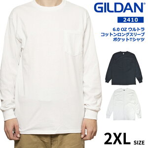 �y�����N�[�|���z�z���z GILDAN �M���_�� 6.0�I���X �E���g���R�b�g�� �����O�X���[�u �|�P�b�g T�V���c Ultra Cotton 6.0 oz Long Sleeve Pocket T-Shirt 2410 ���� �J�b�g�\�[ �g�b�v�X ���nT�V���c 2XL �y���[