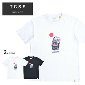 【割引クーポン配布中】 TCSS (ティーシーエスエス) Tシャツ SHIBUYA T-SHIRT TEE 半袖 トップス カットソー メンズ S-XL ブラック ホワイト TE2021 【単品購入の場合はネコポス便発送】【RCP】【バーゲン】