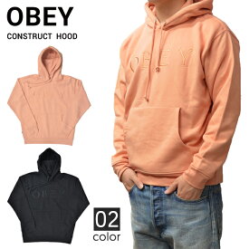 【割引クーポン配布中】 OBEY (オベイ) CONSTRUCT HOOD プルオーバー パーカー スウェット フリース メンズ ストリート スケート 【あす楽対応】【RCP】