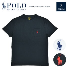 【割引クーポン配布中】 POLO Ralph Lauren ポロ ラルフローレン Tシャツ クルーネック 半袖 ポケT トップス カットソー S-XL ブラック ホワイト 【単品購入の場合はネコポス便発送】【RCP】