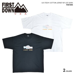 �y�����N�[�|���z�z���z FIRST DOWN USA (�t�@�[�X�g�_�E��) T�V���c S/S TEE #1 COTTON JERSEY BY LEE QURA ���� �J�b�g�\�[ �g�b�v�X �����Y M-XL �u���b�N �z���C�g F401005C �y�P�i�w���̏ꍇ�̓��[���֔���