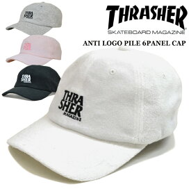 【割引クーポン配布中】 THRASHER (スラッシャー) ANTI LOGO PILE 6-PANEL CAP キャップ 6パネルキャップ ストラップバックキャップ 帽子 メンズ レディース ユニセックス ストリート スケート 19TH-C02 【あす楽対応】【RCP】【バーゲン】