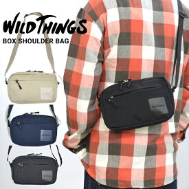 【割引クーポン配布中】 WILD THINGS (ワイルドシングス) BOX SHOULDER BAG ナイロン サコッシュ バッグ ショルダーバッグ 鞄 メンズ レディース ユニセックス カジュアル アウトドア WT-380-0138 【単品購入の場合はネコポス便発送】【バーゲン】