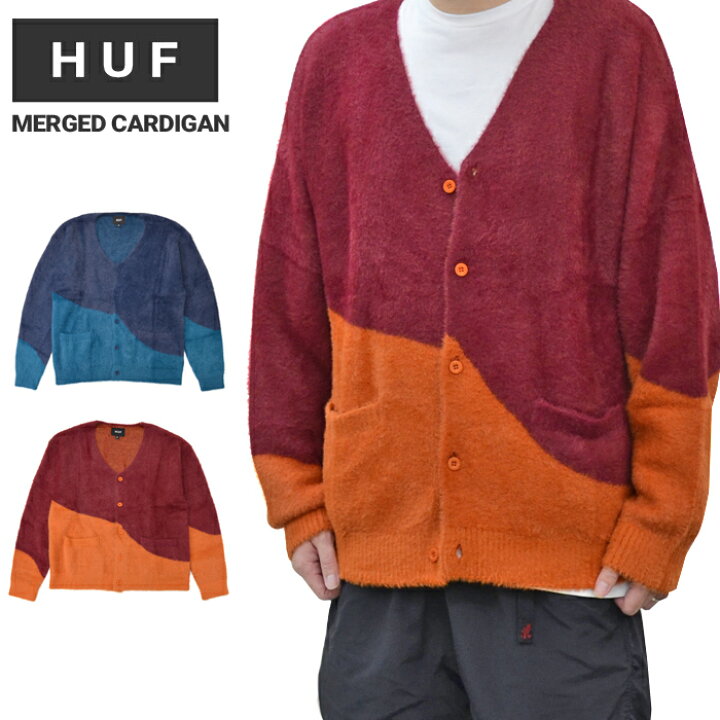 楽天市場】【割引クーポン配布中】 HUF (ハフ) カーディガン MERGED 