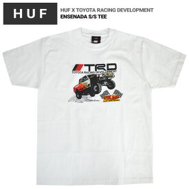 【割引クーポン配布中】 HUF × TRD (ハフ × トヨタ・レーシング・デベロップメント) Tシャツ ENSENADA S/S TEE 半袖 カットソー トップス メンズ M-XL ホワイト TS02263 【単品購入の場合はネコポス便発送】【RCP】