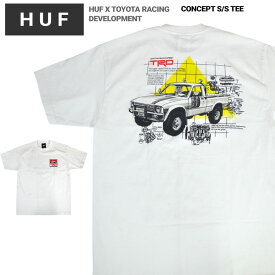 【割引クーポン配布中】 HUF × TRD (ハフ × トヨタ・レーシング・デベロップメント) Tシャツ CONCEPT S/S TEE 半袖 カットソー トップス メンズ M-XL ホワイト TS02265 【単品購入の場合はネコポス便発送】【RCP】