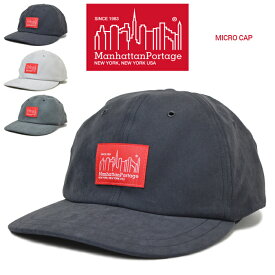 【割引クーポン配布中】 Manhattan Portage マンハッタンポーテージ キャップ MICRO 6-PANEL CAP ストラップバックキャップ 6パネルキャップ ブラック グレー チャコール MP036-19A00 【あす楽対応】【RCP】