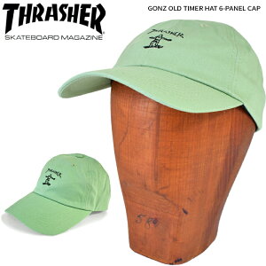 THRASHER (�X���b�V���[) GONZ OLD TIMER HAT 6-PANEL CAP �L���b�v STRAPBACK CAP 6�p�l���L���b�v �X�g���b�v�o�b�N�L���b�v �X�q �X�g���[�g �X�P�[�g �yRCP�z�y�o�[�Q���z