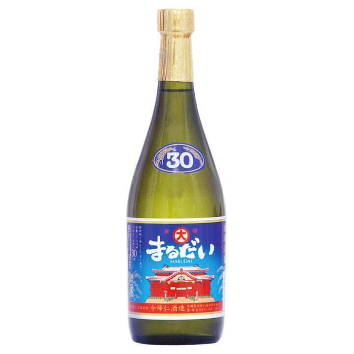楽天市場】【マラソン限定クーポン配布中】まるだい 30度 720ml 琉球 