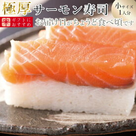 [冷蔵]極上 トロサーモン寿司を福井から【小サイズ】届いたその日が旬の味わい [生鯖寿司お取り寄せの萩]プレゼントに！