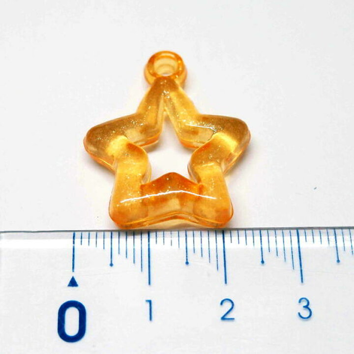 楽天市場】【3個セット】星型プラスチックチャーム 28mm×23mm スター 