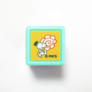Nスヌーピーミニ☆ポンスタンプ はんこ 2219-003 スヌーピー 花丸 はなまる 走る 嬉しい Snoopy Mini pre-inking stamp 浸透印 評価 学校 塾 先生 テスト 採点 ピンク 桃色 pink こどものかお KODOMO NO KAO (