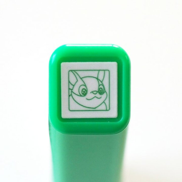 楽天市場 ポケットモンスターワンポイント浸透印 スタンプ はんこ 2870 024 ワンパチ 顔 四角 ポケモン グリーン 緑色 Green こどものかお Kodomo No Kao メール便可 なまあずショップ楽天市場店