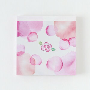 y݌Ɍzy Xe[Vi[ ܂pbh CL-004 [ubT] XNGA Square Memo Pad@ ߂  J t flower o F sN pink rose CN {@O[t