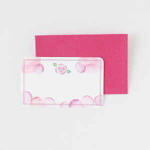 �y�݌Ɍ���z������y���� �X�e�[�V���i���[�@�~�j�J�[�h�Z�b�g Mini Card Set CL-014 [�u���b�T��] �� �J�� �t flower �o�� ���F �s���N pink rose �C���N �莆 ���b�Z�[�W�J�[�h gift ���{�@�O���[���t
