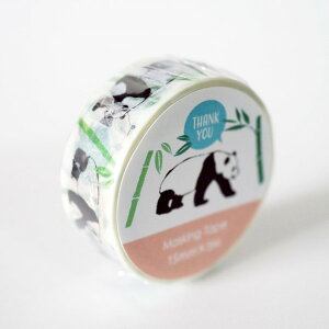 y݌ɌzAj}V[Y AnimalSeries }XLOe[v GF-529 [p_] panda ς MaskingTape 15mm 5m ā[    O[tbV GreenFlash ([։!!)