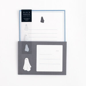BLACK WHITE by MIDNIGHT SUNDAY SHOP ^[Zbg MZ-091 [IoP] 莆 Letter ΂ ghost  H  킢 nEB ^钆̎GݓX   LetterSet Zbg @O[tbV Gre