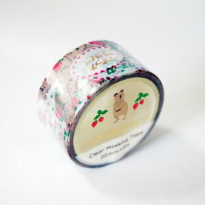 Aj}SݓX NA}XLOe[v AD-024 [NIbJr[] с[ quokka wallaby  Xgx[ ʕ NA  20mm×4m ā[ Gold Foil Clear Masking Tape e[v  A