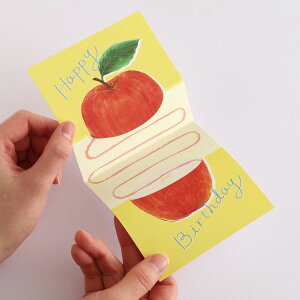 colorfruits Jt[c o[Xf[J[h CS-009 [apple]  Abv ь ʕ CG[ F yellow fruit a O[eBO@|bvAbvJ[h J[h bZ[WJ[h Birthday j 