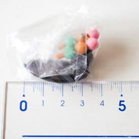 【単品】 どろん たぬき茶屋　化け団子セット カフェ ミニチュア カプセルトイ ガチャガチャ カプセルコレクション EPOCH社　(メール便可能！)