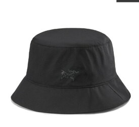 【正規品】アークテリクス ARC'TERYX X00000776702　Aerios Bucket Hat　エアリオス バケットハット　軽量　コンパクト　通気性　BLACK　黒　帽子