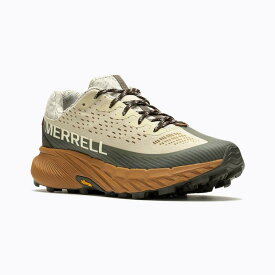 ★MERRELLメレル　AGIRITYPEAK5　アジリティー ピーク 5　［メンズ］トレイルランニングシューズ/ファストハイク　　ビブラムソール MRL067767　長距離/厚底 OYSTER/OLIVE ジョギング